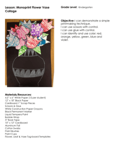 Lesson: Monoprint Flower Vase Collage