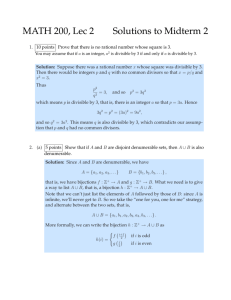 MATH 200, Lec 2 Solutions to Midterm 2