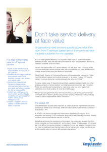 Don`t take service delivery at face value