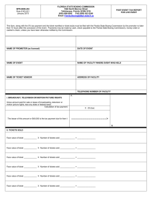 Post-Event Tax Form - MyFloridaLicense.com