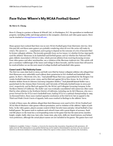 Face Value: Where`s My NCAA Football Game?
