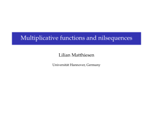 Multiplicative functions and nilsequences