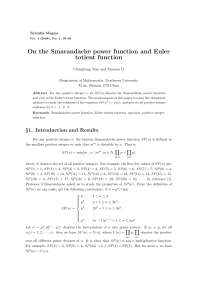 On the Smarandache power function and Euler totient