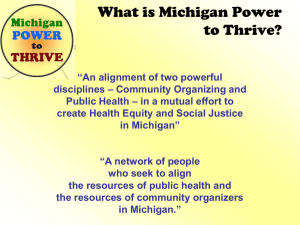 What is Michigan Power to Thrive?
