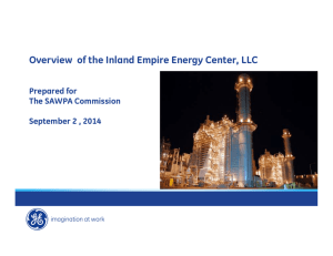 Overview of the Inland Empire Energy Center, LLC