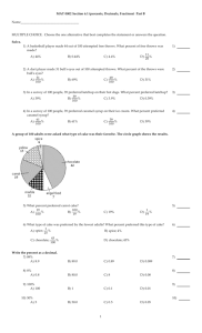 MAT 0002 Section 6.1 (percents, Decimals, Fractions) Part B