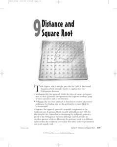 Distance and Square Root