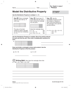 Model the Distributive Property