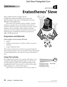 Eratosthenes` Sieve
