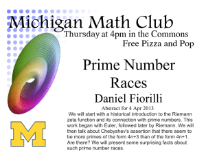 Prime Number Races
