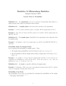 Statistics 13 Elementary Statistics