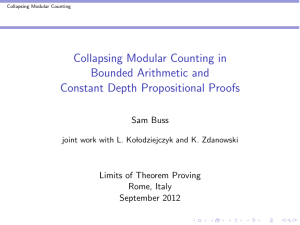 Collapsing Modular Counting in Bounded Arithmetic and Constant