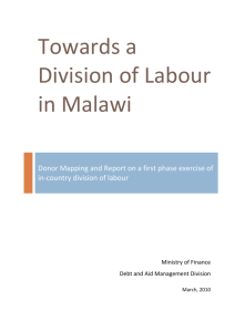 Towards a Division of Labour in Malawi