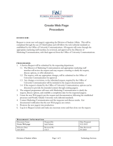 Create Web Page - Florida Atlantic University