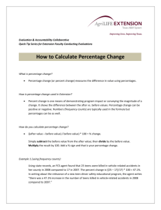 How to Calculate Percentage Change