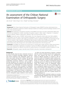 An assessment of the Chilean National