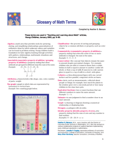 Glossary of Math Terms - National Association for the Education of