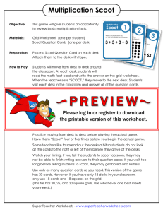 Multiplication Scoot - Super Teacher Worksheets