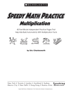 Multiplication Practice