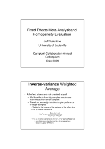 Inverse-variance Weighted Average