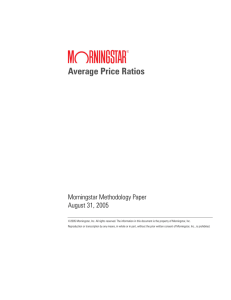 Average Price Ratios