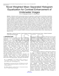 Novel Weighted Mean Separated Histogram Equalization for