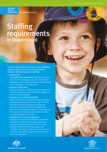 Staffing requirements in Queensland