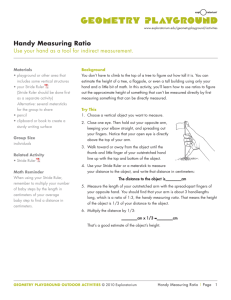 Handy Measuring Ratio
