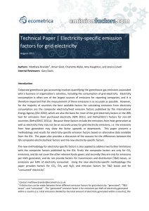 Electricity-specific emission factors for grid electricity