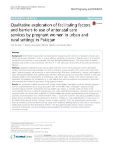 Qualitative exploration of facilitating factors and
