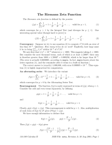 The Riemann Zeta Function