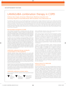 LAMA/LABA combination therapy in COPD