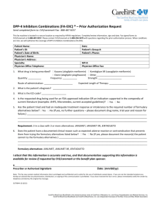 Prior Authorization Request - DPP