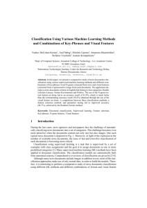 Classification Using Various Machine Learning Methods and