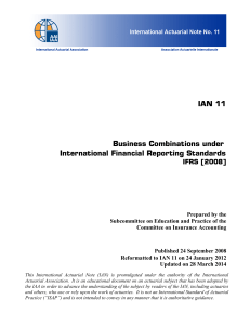 Business Combinations Under International Financial