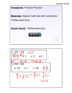 Dec 2 Fraction Review - Sign in to Horace Mann School