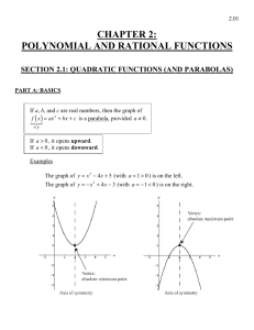 chapter 2: polynomial and rational functions
