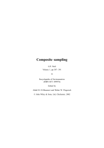 Composite sampling - Penn State Department of Statistics