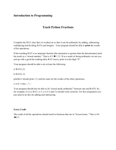 Introduction to Programming Teach Python Fractions