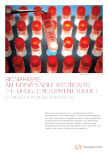 Biomarkers: An Essential Addition to the Drug