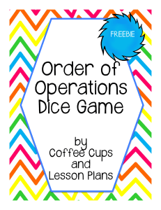 Order of Operations Dice Game Freebie.pptx