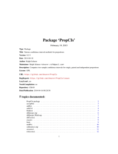 PropCIs-package