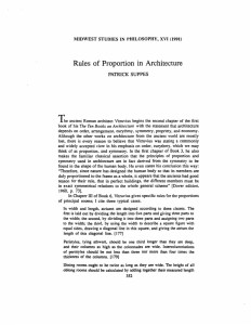 Rules of Proportion in Architecture