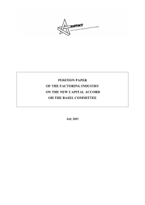 position paper of the factoring industry on the new capital accord oh