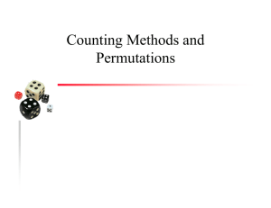 Counting Methods and Permutations