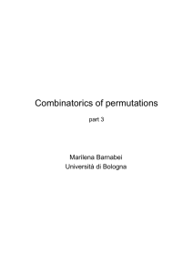 Combinatorics of permutations
