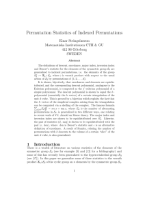 Permutation Statistics of Indexed Permutations