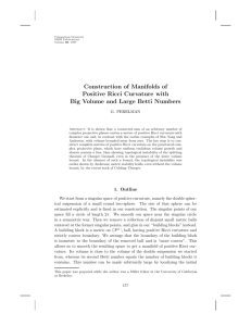 Construction of manifolds of positive Ricci curvature with big volume