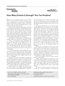 How many events is enough? Are you positive?