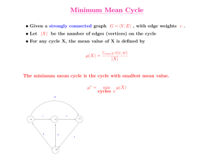 Minimum Mean Cycle